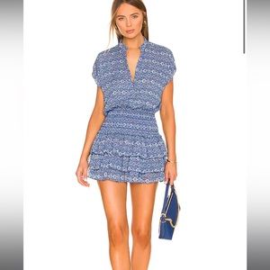 Misa Blue Eloisa Smocked Mini Dress